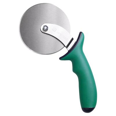 Linoroso 披萨刀不锈钢滚刀家用披萨滚轮刀烘培工具pizza滚轮刀