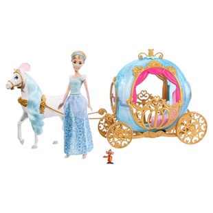 正版迪士尼仙蒂公主与奇妙南瓜马车公主女孩换装玩具芭比娃娃