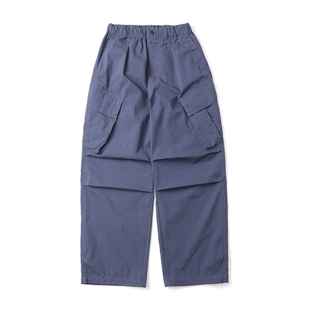 Sigbreak日系复古洗水多口袋法工裤抽绳弯刀直筒工装裤休闲裤男潮