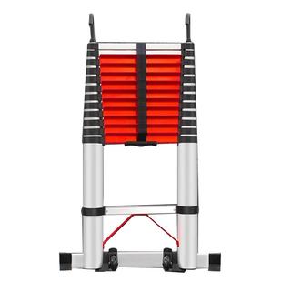 加宽踏板伸缩梯子家用加固铝合金5678米工程升降挂梯阁楼加钩直梯