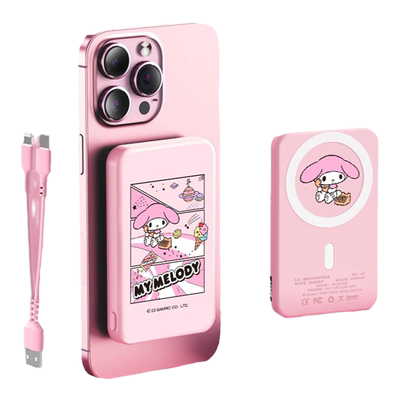 hellokitty磁吸无线充电宝快充magsafe10000毫安大容量可爱玉桂狗库洛米适用苹果华为小米手机充电移动电源