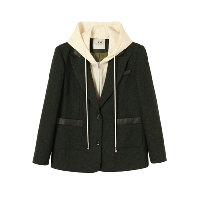 正品授权FAE假两件可拆卸西装女