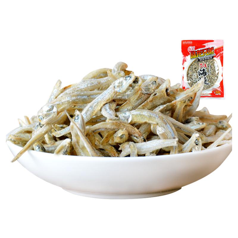 舌尖美食2 陆龙兄弟3A海蜒宁波风味鳀鱼干300g 桂花海蜒 海鲜特产