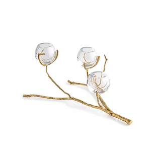 进口欧美式蜡烛台法式别墅奢华软装饰品客厅书房玄关柜复古典摆件