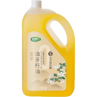 润心零反式脂肪酸有机山茶油茶籽油3L压榨健康食用油厨房调味