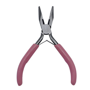 手工迷你首饰品珠宝钳粉色无齿尖嘴圆嘴DIY绕线耳钉耳环串珠工具