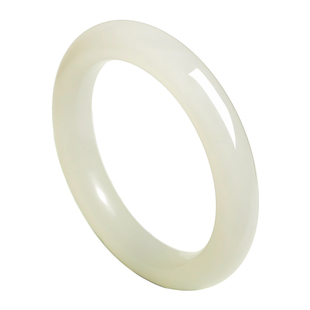 五花八门天然正品和田玉青白玉手镯女士真正青海料晴水玉镯子女款