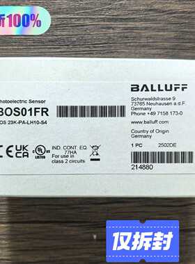 溢价- 巴鲁夫 BOS01FR 传感器 BOS 23K
