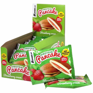 俄罗斯Bombbar进口蛋白铜锣烧饱腹代餐曲奇健身营养无糖轻卡零食