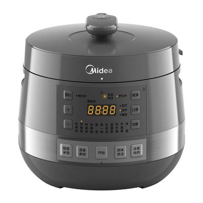 美的不锈钢双胆电压力锅6L钢胆