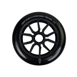 柚子轮滑飞鹰速滑轮冰棍轮黑白轮长刷街巫师FSK街区刹车耐磨轮子