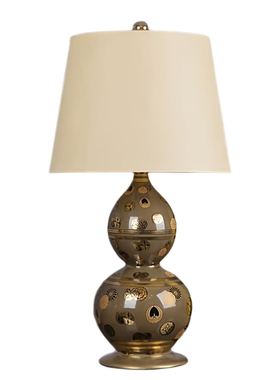 卡斯特兰轻奢法式美式装饰陶瓷台灯家居客厅桌面摆件创意玄关饰品