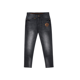 【轻软海岛绒】Raidy Boer/雷迪波尔2025秋男刺绣亮片牛仔裤6005