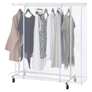 落地衣架防尘罩晾衣服家用透明带挂式大衣罩子套卧室遮衣物防尘袋