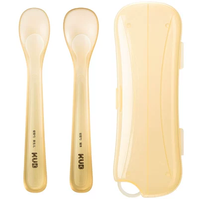 可优比婴儿勺子新生儿辅食硅胶勺