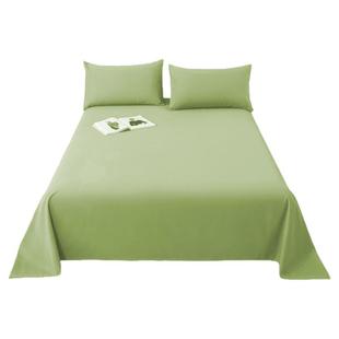 2025新款四季通用床单单件纯色非全棉纯棉宿舍单人1米2枕套三件套