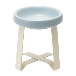 釉下彩陶瓷可蒸煮食盆宠物猫咪狗水粮碗14cm平口pecolo预防黑下巴