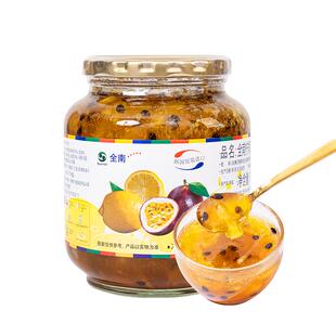 全南韩国进口柠檬百香果茶大容量1kg0脂秋冬冲饮冷热皆宜可做果酱
