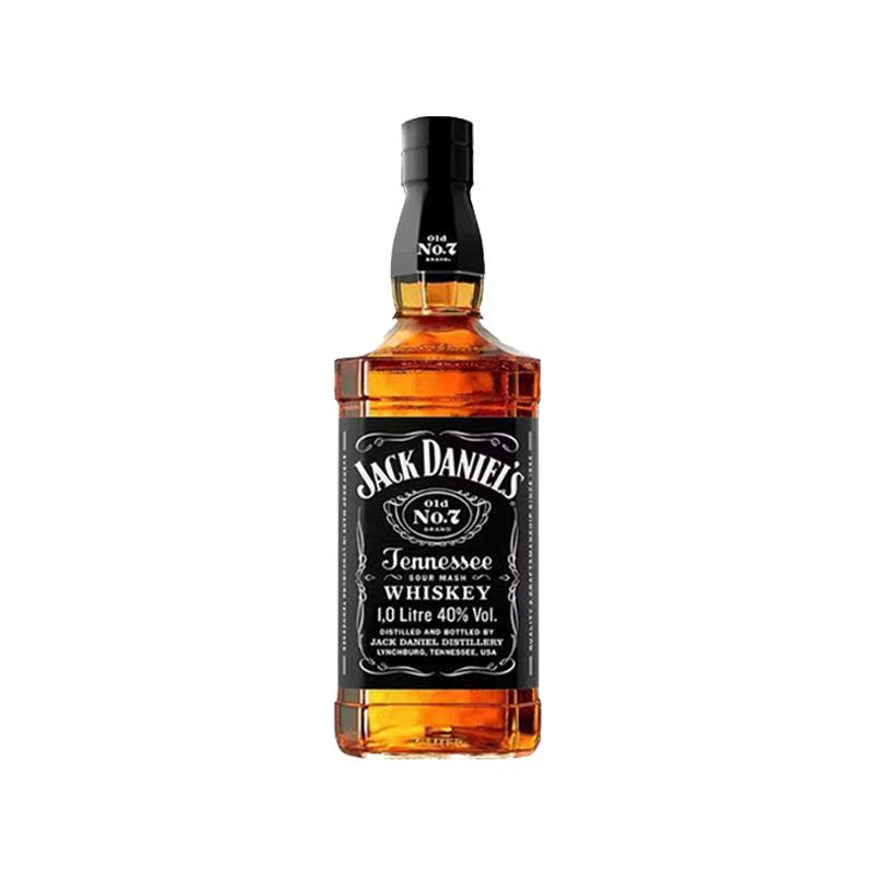 美国杰克丹尼JackDaniel`s1000ml田纳西州洋酒原瓶进口威士忌无盒