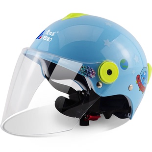 爱得乐0610夏季儿童防护帽电动电瓶摩托车男女小孩宝宝四季安全帽