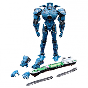 环太平洋 复仇双刀流浪者 可动齿轮关节带灯光 机甲 手办模型公仔