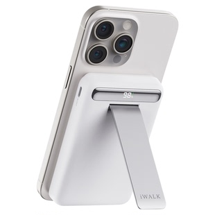 【3C认证可上飞机】iWALK爱沃可Qi2磁吸无线充电宝Magsafe超薄迷你便携带支架适用苹果17/16支持Standby模式