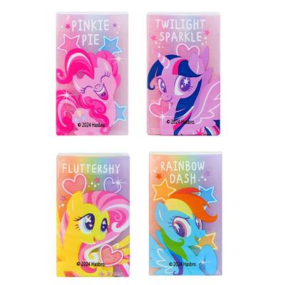 iiGEN一正卡通创意学生文具小马宝莉美术彩虹夹心橡皮擦小学生专用 儿童可切夹心果冻橡皮擦的干净幼儿园礼物
