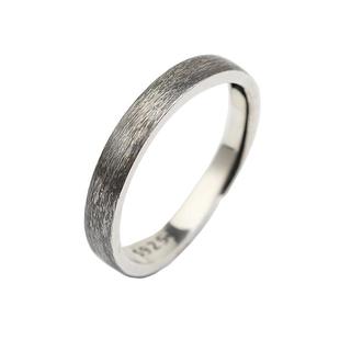 纯银男士银戒指男潮高级感复古潮男个性简约男生尾戒开口单身男戒