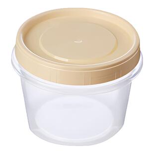 耐高温圆形带盖冰箱保鲜盒小号水果收纳盒微波炉加热便当盒密封罐