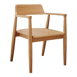 北欧实木餐椅肯尼迪总统广岛椅家用餐桌椅咖啡厅会议洽谈靠背椅子