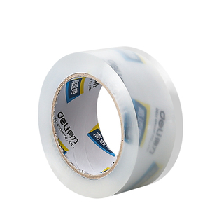 得力透明胶带大卷快递打包批发大号高粘度强力固定加宽封箱带加厚防水胶布不留胶不易断封口胶带春联专用胶纸