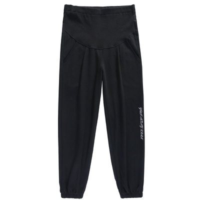 孕妇大码春秋外穿哈伦运动裤