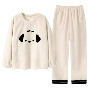 【加长版】170身高175-180CM高个子女士加厚半边绒加大码长袖睡衣