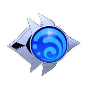 原神大号神之眼金属徽章可佩戴别针夜光玻璃胸针枫丹璃月周边COS