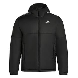 撞色三条简约休闲保暖连帽棉服男装秋冬adidas阿迪达斯官方轻运动