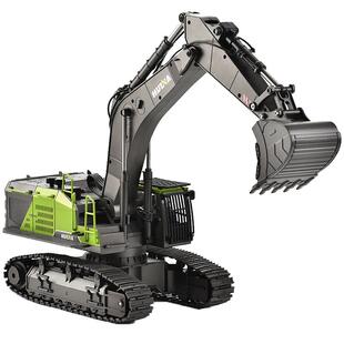 超大号合金遥控挖掘机充电工程车儿童玩具丝杆钩机挖土机男孩礼物