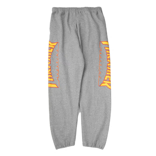 大雄潮社 Thrasher Flame美版秋冬火焰卫裤男街头加绒情侣束脚裤