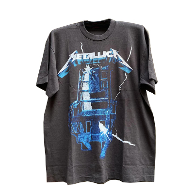 Metallica金属乐队ins潮牌T恤