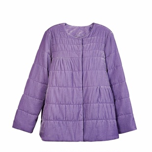 深圳南油原创100桑蚕丝丝绒棉服女新中式宽松长袖真丝绒棉衣外套