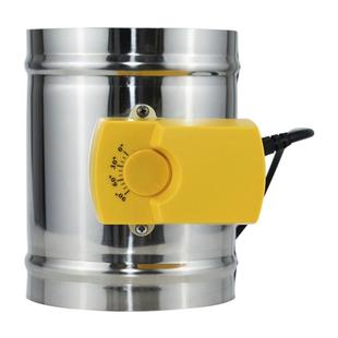 桐宇201不锈钢304电动风阀三角度调节阀圆形三档风量调节阀门蝶阀