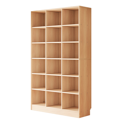 实木书架落地置物架环保无异味