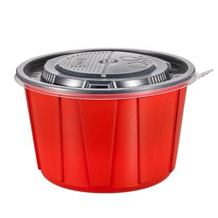 新天力餐盒一次性碗食品级塑料外卖饭盒野餐打包盒带盖圆形批发