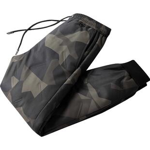 雪中飞羽绒裤子男外穿冬季户外抗寒迷彩鹅绒裤2025新款束脚保暖裤