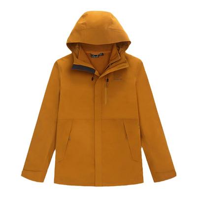 诺思山男防风防水抓绒内胆冲锋衣