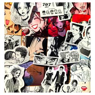 230张NANA贴纸黑白手账周边大崎娜娜日记本手机壳行李箱防水贴画