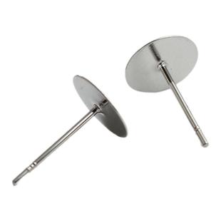 不掉色不锈钢316钛钢耳针平托耳钉平针手工制作耳饰材料diy配件