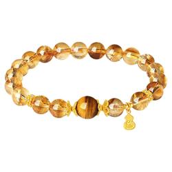 【生日礼物】周大生黄水晶手串