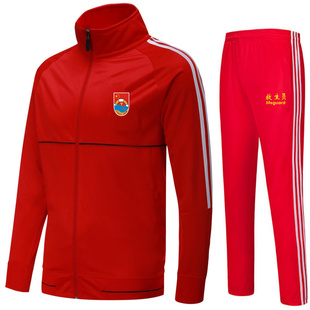 救生员工作服冬装套装长袖外套游泳馆工作员制服红色春秋冬套装