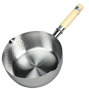 吉川yoshikawa雪平锅原装进口不锈钢无涂层奶锅一人食泡面锅20cm