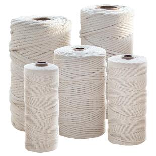 白色棉绳手工diy材料包编织挂饰挂毯装饰粗绳子包粽子棉线结实